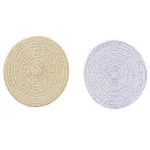 Japanese Style Rural Linen Straw Heat Insulation Pad