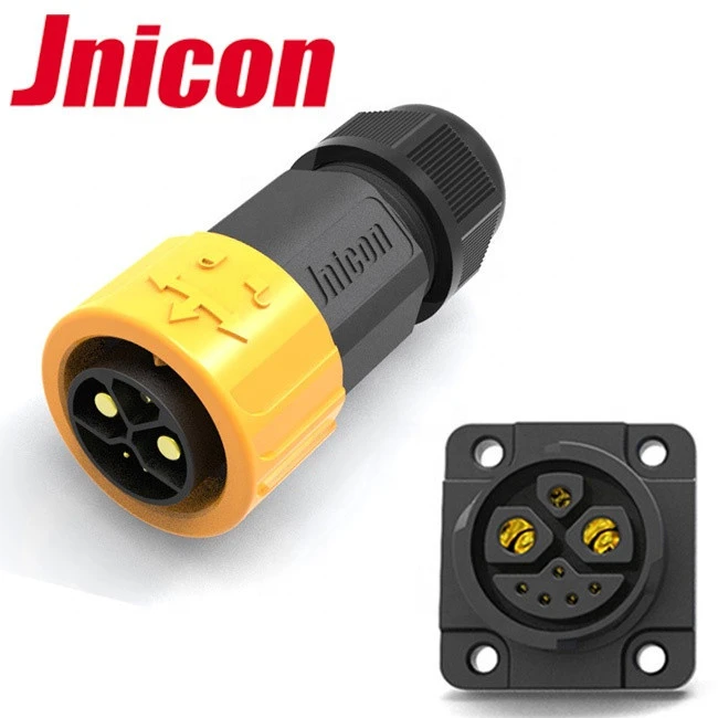 Jnicon M23 Push Lock 2pin power 5pin data electric bike waterproof connector