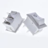 KCD1-101 ON/OFF Snap in Mini Boat Rocker Switch,White 10A250V 2 pins 2 button