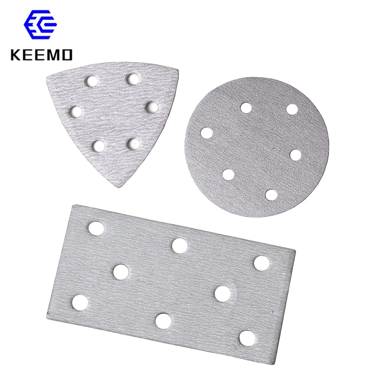 KEEMO Sanding Discs 600 Grit Aluminum Oxide Sander Paper 125mm White Automotive Sandpaper Abrasive Disc 125MM 5inch OEM
