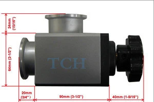 KF-40 Vacuum Right-Angle Valve KF-Valve-D40 , vacuum valve for high temperature