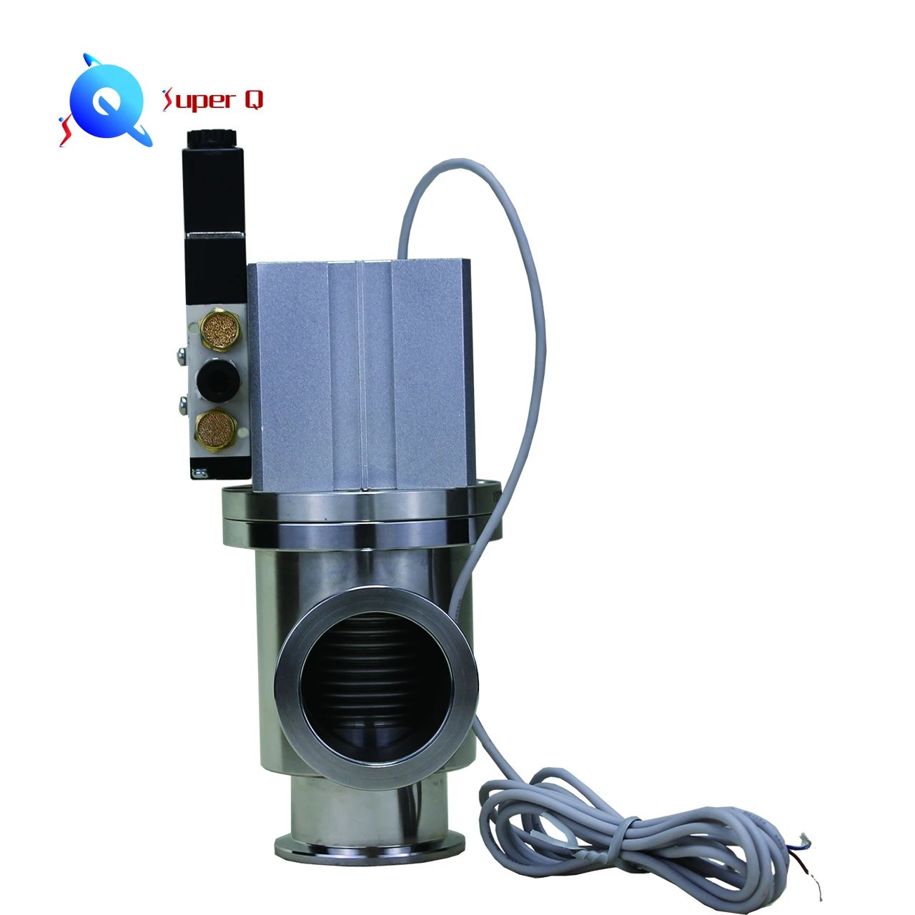 KF25 Flange Pneumatic angle valves with O-ring Bonnet Seal