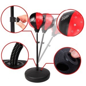 Kids Adjustable Boxing Punching Speed Ball Set Toy Include Gloves