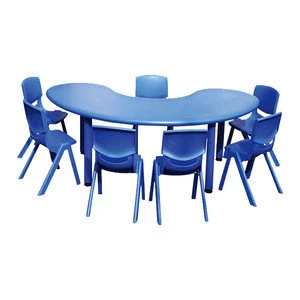 Kids daycare center plastic furniture kindergarten plastic furniture plastic table for sale