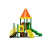 Kids outdoor playhouse with slide playpark equipment playhouse