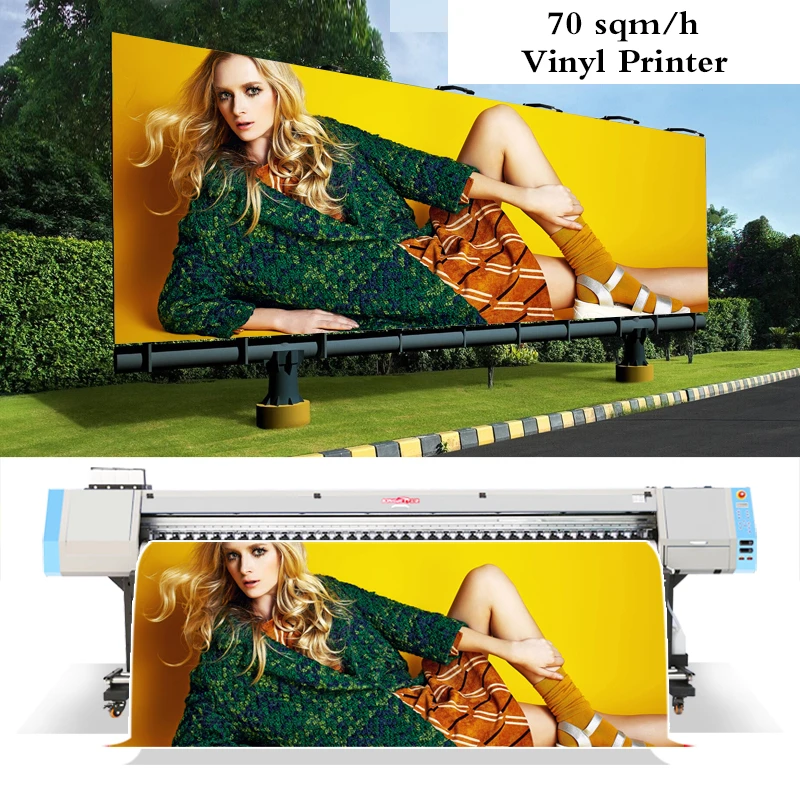Kingjet 1.6m 1.8m 3.2m dx5 xp600 printhead plotter vinyl flex banner eco solvent printer