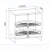 Import kitchen accessories kitchen cabinet Carousel tray ,rotating display basket 360 from China