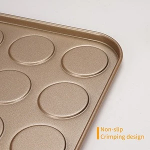 Kitchen Non-stick Carbon Steel 35 Cup Puff Biscuits Cake Bakeware Tray Cookie Baking Pan