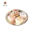 Import Korean style round double wall 304 stainless steel  Dessert Plate Kitchen Serving Dishes Salad Round Plate Cake Tray from China
