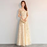 Lace Sequin Party dresses women elegant evening dress
