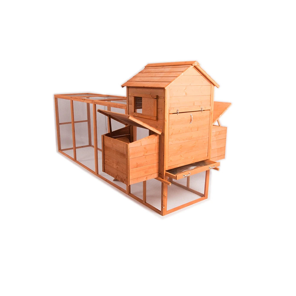 Large Wooden Chicken Coop Hen House Poultry Chicken Cage egg Layer