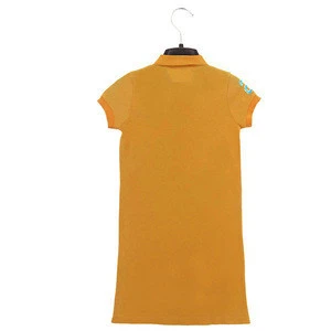 Latest Dress Designs Women Short Shirt Comfort Stretch Polo Dress