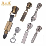 Latest fashion custom clothing zipper head, A/L zipper slider, #5 zip runner