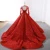 Import Latest Long Sleeves Red Wedding Dress Real Photo A Line Lace Bridal Ball Gown Dress from China