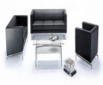 Latest modern design Pu leather metal legs office sofa