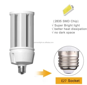 LED Corn Bulb E26 E40 Light IP65 Waterproof COB 36W 45W 100W  dimmable E27 E39 LED Corn Lamp for Garage Parking Warehouse lamp