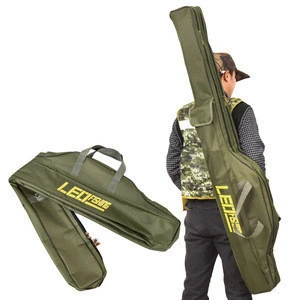 LEO 1.5M fishing rod bag European reservoir fishing double-layer multifunctional Soft and foldable fishing bag