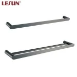 LESUN High Quality Bathroom Hardware Set Bathroom Accessories Perfect Detail Matte Black Wall Hung Mounted Bath Sets