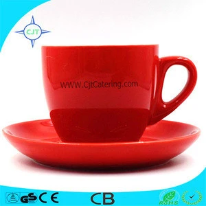 Light Colored Series High Quality Wholesale Bulk Ceramic Tea Cup And Saucer Sets