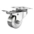 Import light duty furniture caster top plate fitting trolly casters double wheels stainless steel caster from China