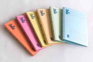 Lion File Economical (300gsm) Manila Spring Files. 100pcs/carton - Assorted Colours