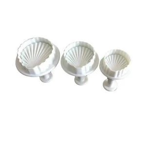 Lixsun Christmas Sea Shell Cookies Cutter Cake Topper Sugar Craft Chocolate Plunger Cutter Mold fondant tools cake decorating