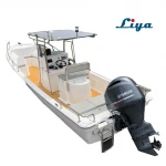 Liya 25ft fiberglass panga fishing boat commercial fishing vessel for sale