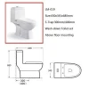 LM-019 Small Wash-down ceramic ine piece toilet for bathroom sanitary ware