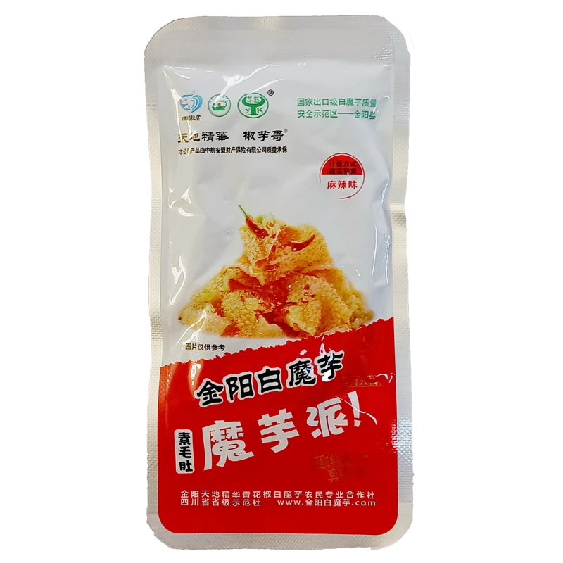 Low caorie white konjac snacks/China delicious spicy snacks konjac food