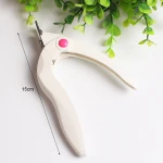 LOW MOQ Connie Cona wholesale white handle acrylic UV gel false nail edge clipper