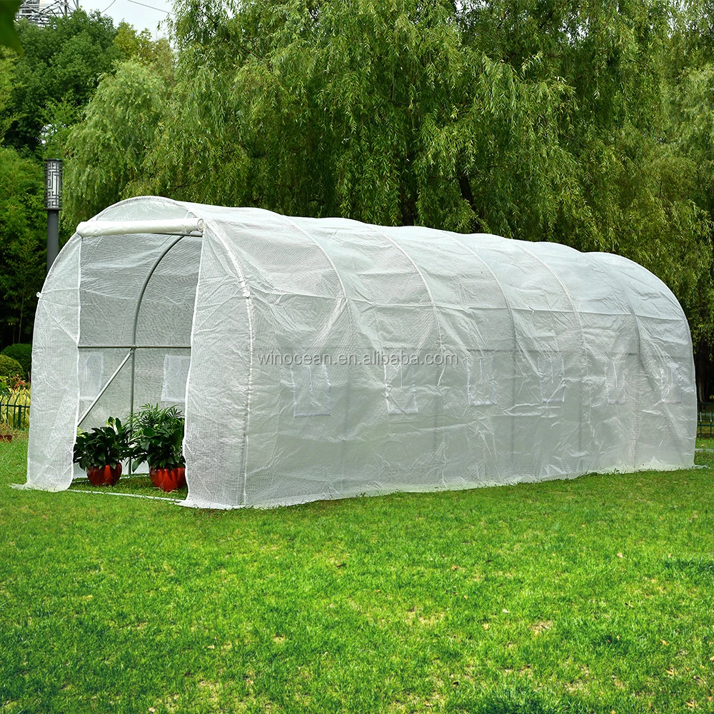 Lunghoh multi-span commercial greenhouses with windows 6x2x2m