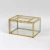 Import Luxury High Grade Creative Glass Tissue box Stock Metal Tissue Paper Box Holder from China
