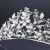 Import Luxury Rhinestone hair accessories round silver jewelry birthday girl wedding tiara crowns from China