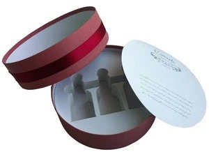 Luxury round paper cosmetic box packaging/cosmetic gift box design