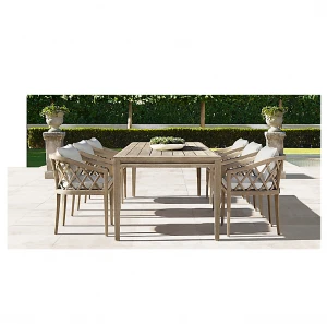 Luxury teak wood furniture outdoor patio furniture teak outdoor garden tables dinning set