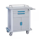 LX-ACH002 Hospital nursing medical ABS emergency trolley With Disposable Lock