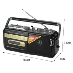 M-50BT Classic Cassetter Recorder Player with AM FM SW 4 bands Radio Cassette Recorders & Players
