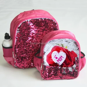Magic sequin school backpack creative funny sublimation school bag for children