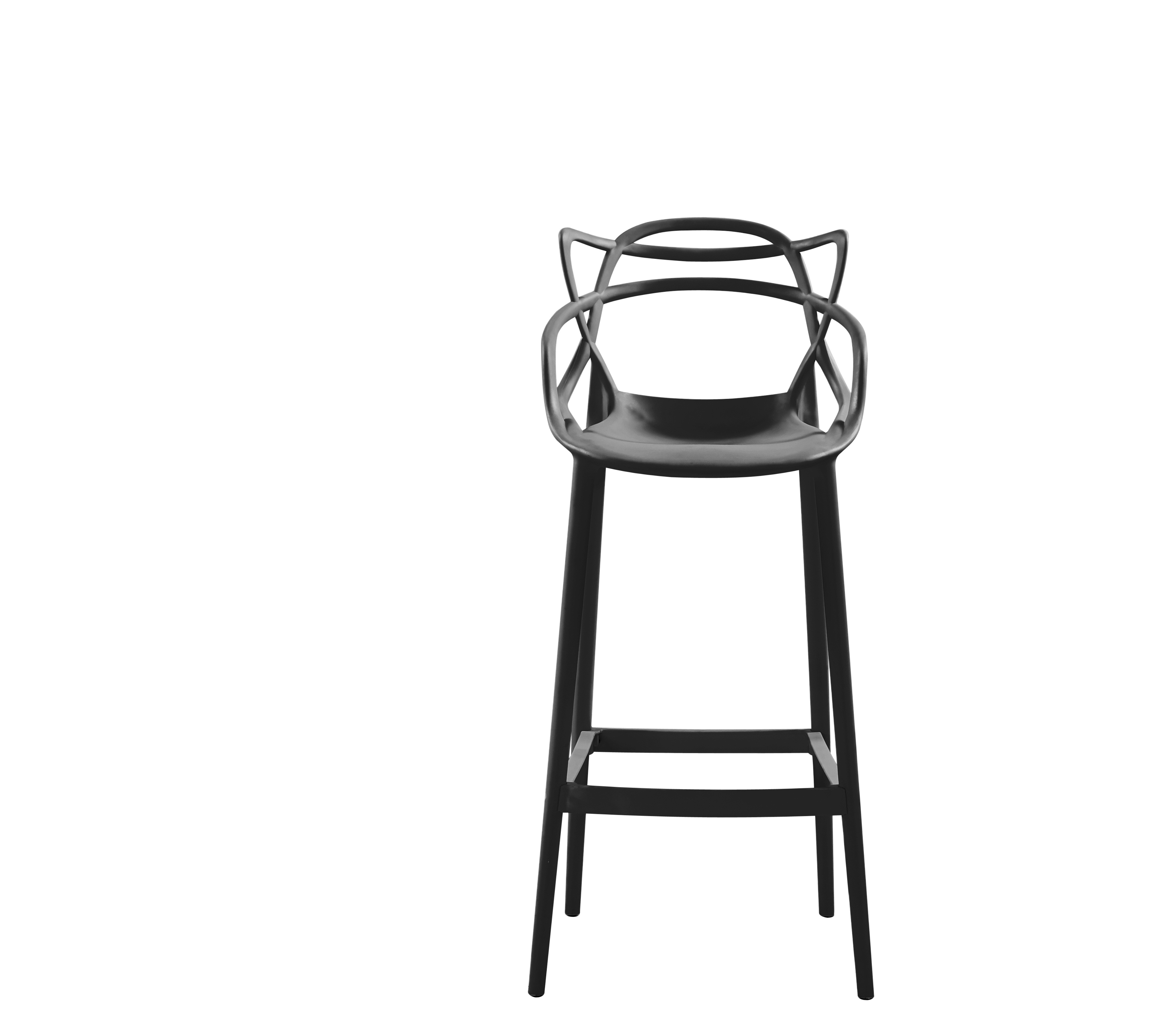 Manufacturer Cheap Commercial Master Design PP Plastic Outdoor Counter High Chair Bar Stool