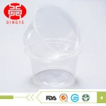 Manufacturer disposable container ice cream plastic pudding cup for yogurt packaging