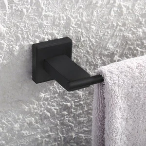 Matte Black Towel Ring, Towel Holder for Bathroom SUS304 Stainless Steel Wall Mount