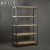 Mayco 5-Tier Industrial Style Bookshelf, Wood and Metal Bookcases Furniture