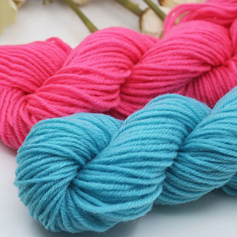 Meetee YA023 Acrylic Blended Line Yarn Hand Crocheted Slippers Insole Thick Wool Yarn DIY Manual Cushion Wool Material