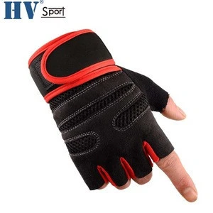 Mens and womens outdoor gym half finger gloves for sports