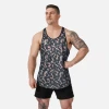 Mens Casual Compression Gym Tank Tops Breathable 3D Pattern Street Tank Top Wholesale Custom Logo Running Stringer Training