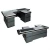 Import Metal cashiers desk checkout counter from China