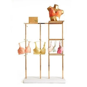 Metal Clothes Underwear Hanging Shelves bra Garment Retail lingerie Display Rack
