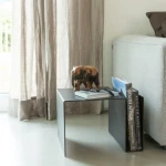 Metal coffee tables Modern End table Side table with magazine rack for living room Home decorative furniture