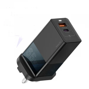 Mi Original Dual USB 65W Wall KC PD Qualcomm QC3.0 9V 2A Quick Fast Charging Connect Accessories Mobile Phone Charger with GAN