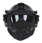 Military PJ Type Lightweight Tactical Safety Fast Helmet with goggles for Airsoft  Paintball
